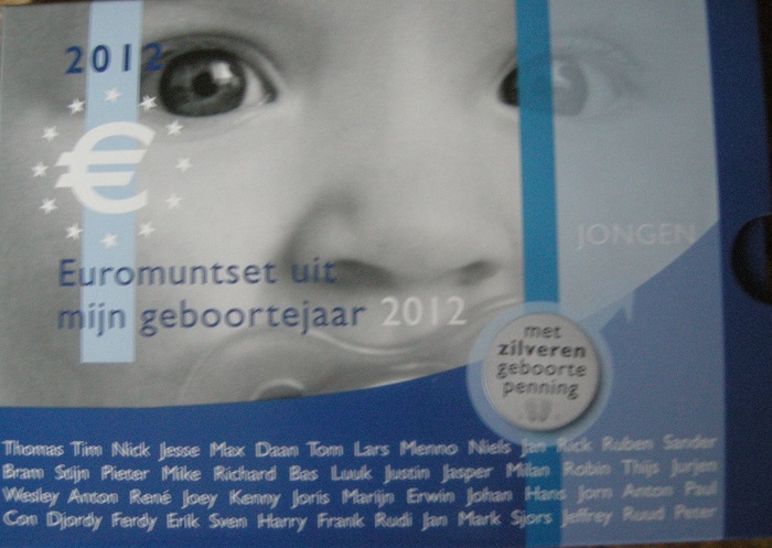 (afbeelding voor) Babyset Nederland jongen 2012 BU ZILVER